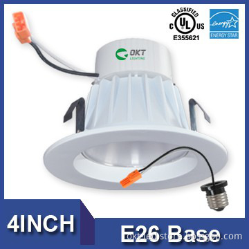 E26 or GU24 UL Energy Star 4inch Recess Retrofit LED Lights